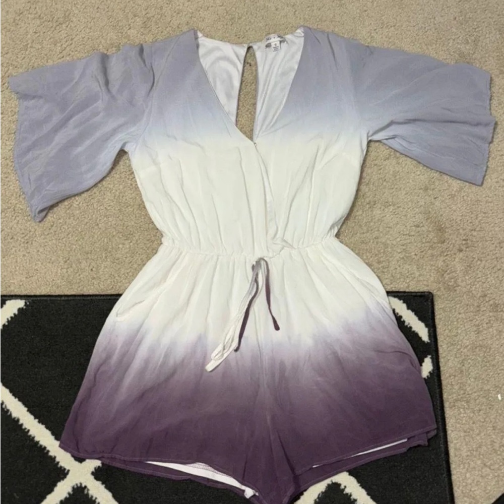 She + Sky Lavender and White Gradient Jumpsuit